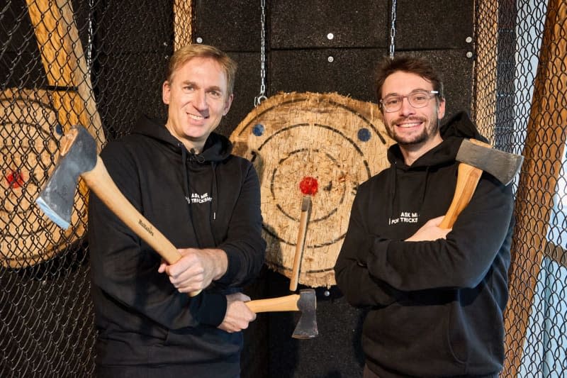 The latest craze of axe-throwing in bars