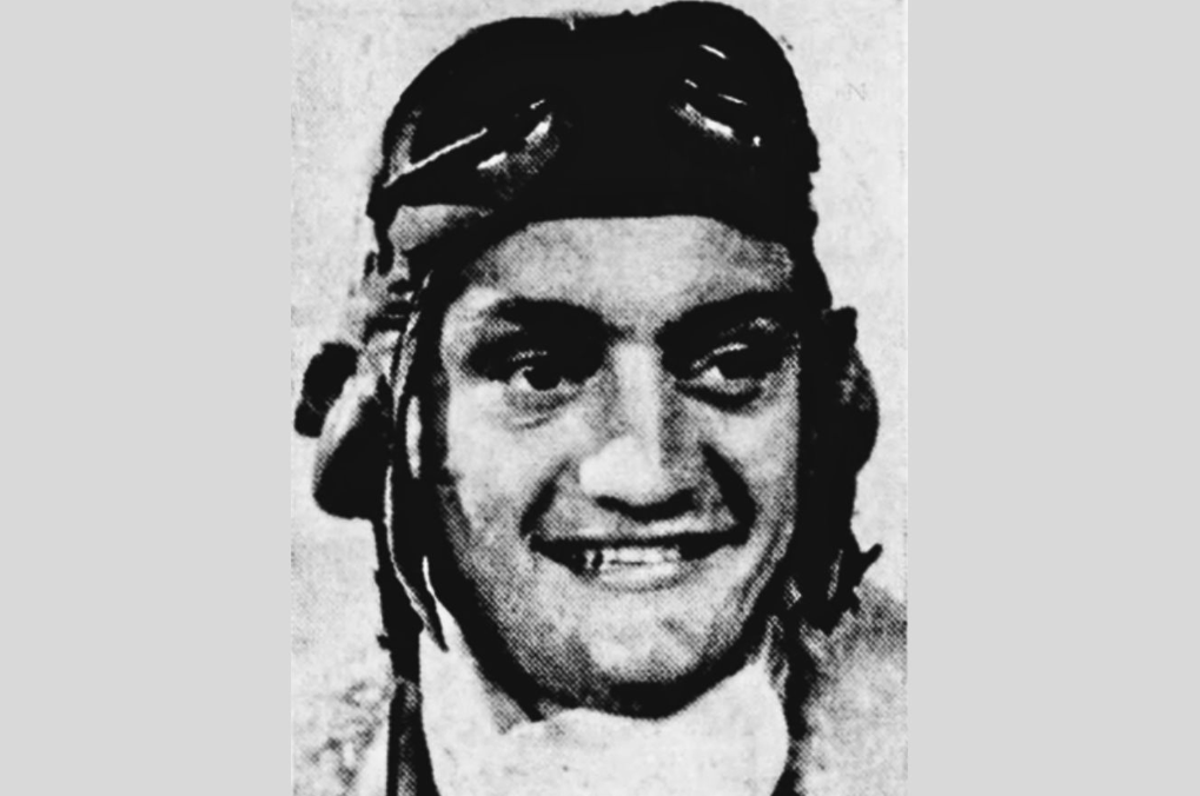 This photo of Captain Everett Leland Yager appeared in the Palmyra Spectator newspaper 20 December 1944 (Ramapo College Investigative Genetic Genealogy Center)
