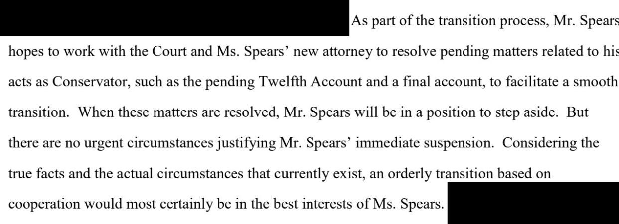 Jamie Spears filing (Credit: Los Angeles Superior Court)