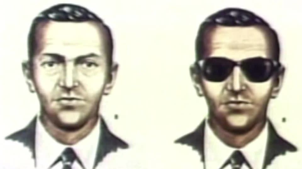 An artist's rendering of D.B. Cooper, who hijacked Northwest Orient Flight 305 out of Portland, Oregon, and demanded  $200,000 in ransom.  - CNN