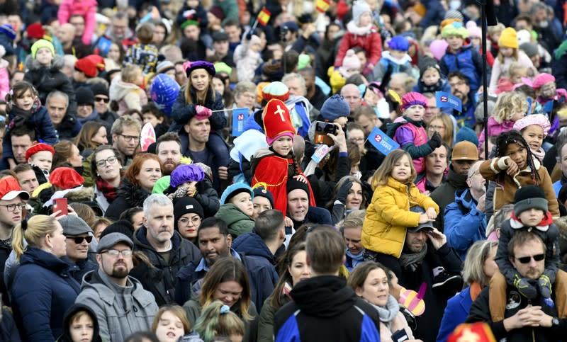 Traditional parade with Saint Nicholas and "Zwarte Piet" (Black Pete) in Scheveningen