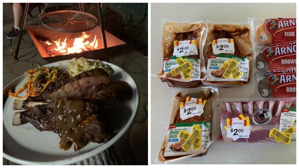 Like with these pork ribs for $2 a packet, Kimberly turns savings into delicious meals. Photo: Supplied
