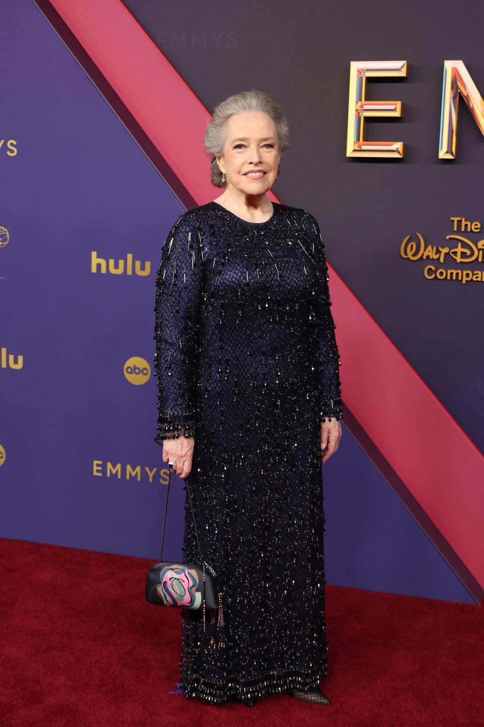 LOS ANGELES, CALIFORNIA - SEPTEMBER 15: Kathy Bates attends the 76th Primetime Emmy Awards at Peacock Theater on September 15, 2024 in Los Angeles, California. (Photo by Amy Sussman/Getty Images)