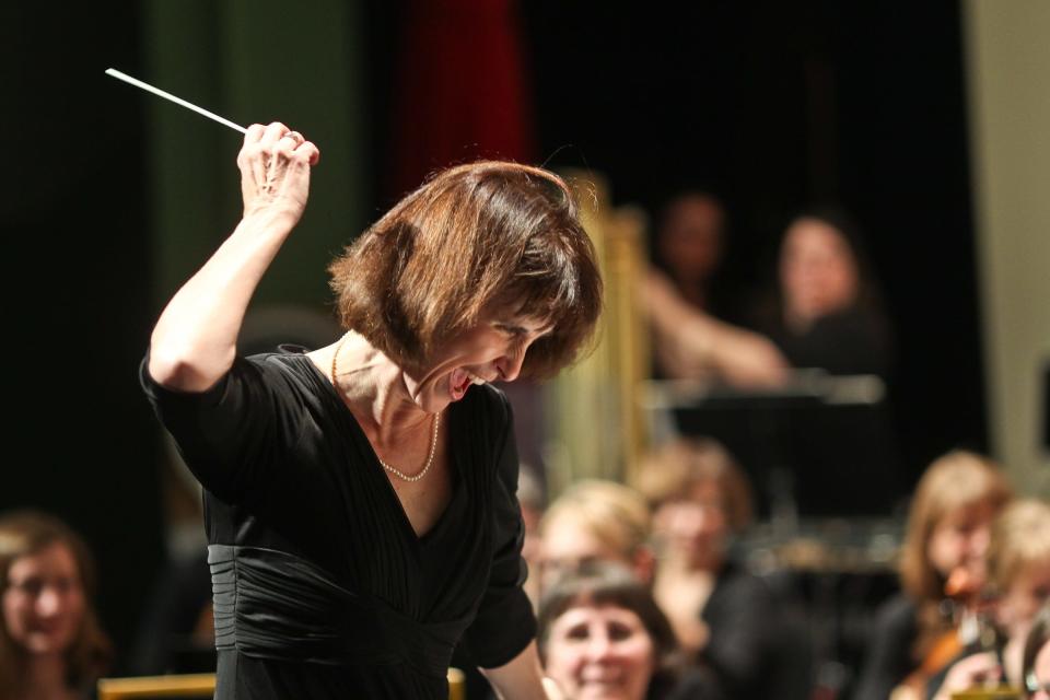 Battle Creek Symphony Orchestra conductor Anne Harrigan.