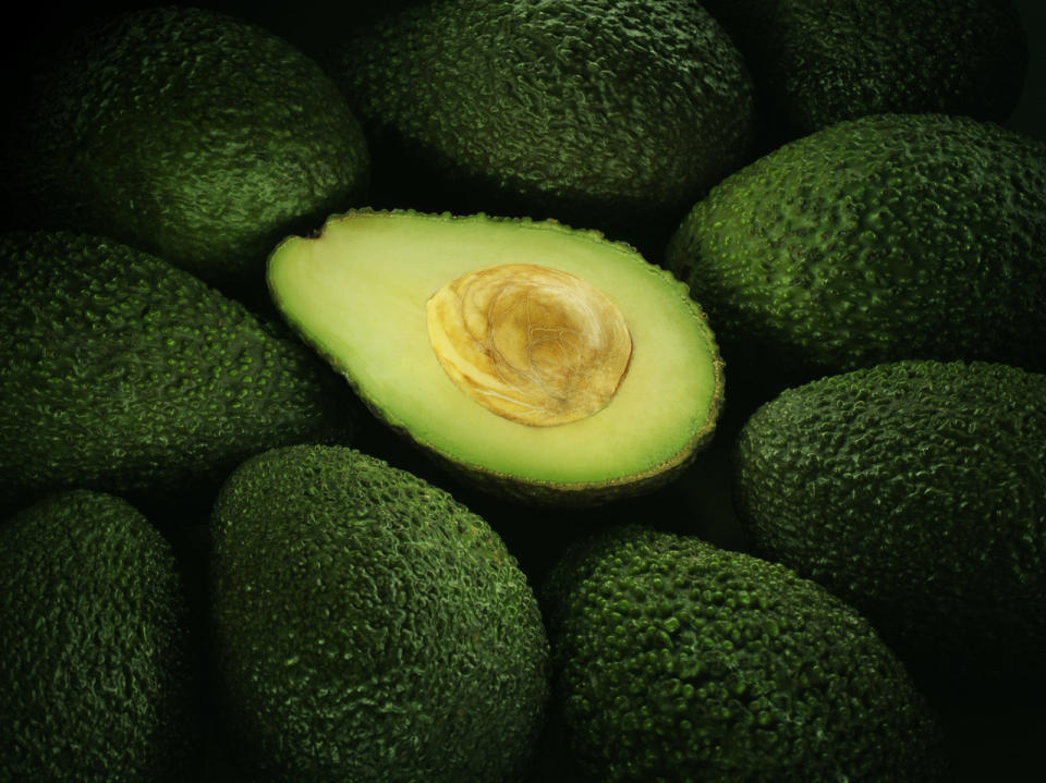 Eat an avocado. The monounsaturated fats and potassium in the superfood can <a href="http://www.marieclaire.com/health-fitness/advice/reduce-stress-foods" target="_hplink">lower blood pressure</a>.