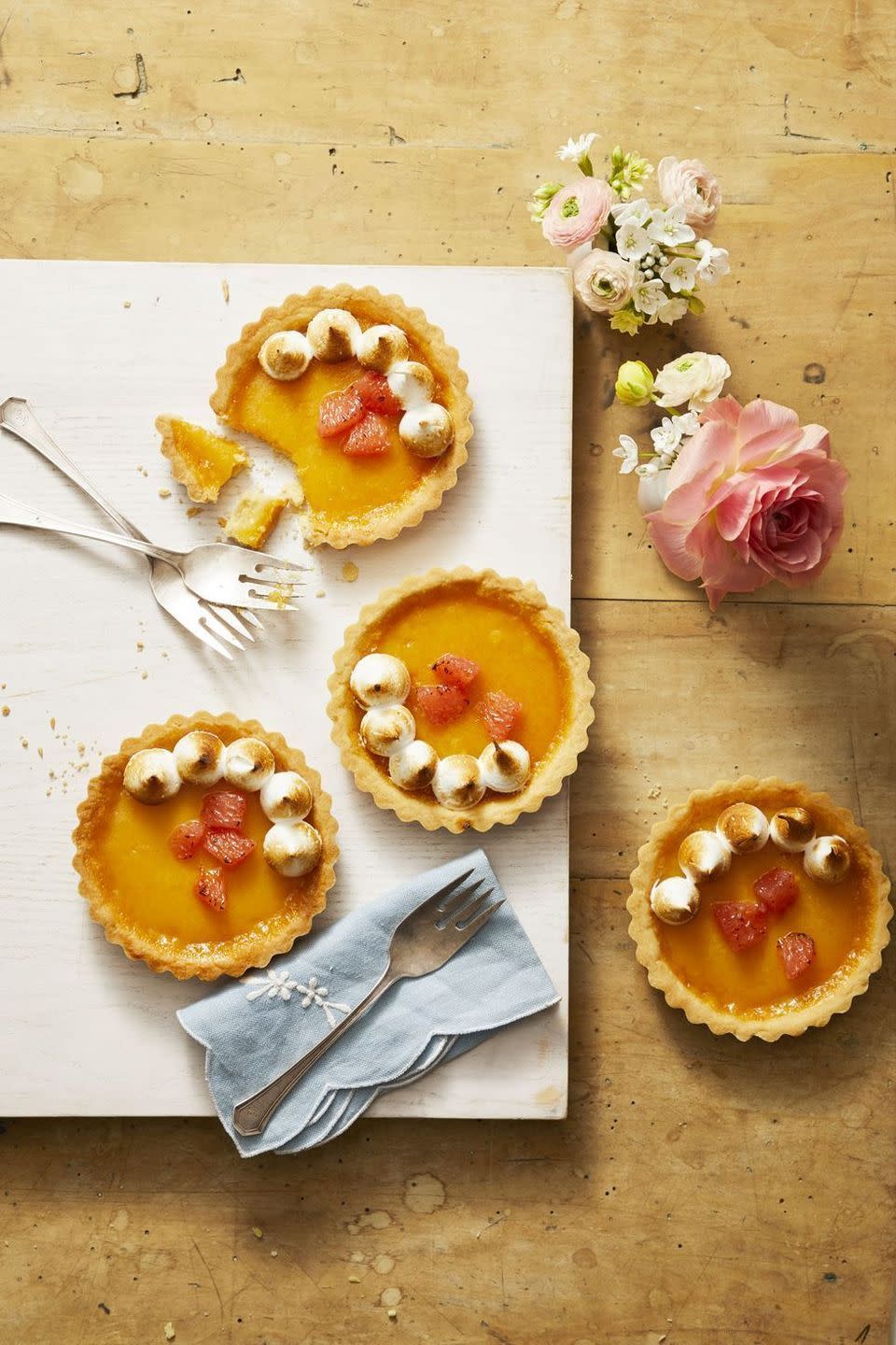 ruby red grapefruit tartlets