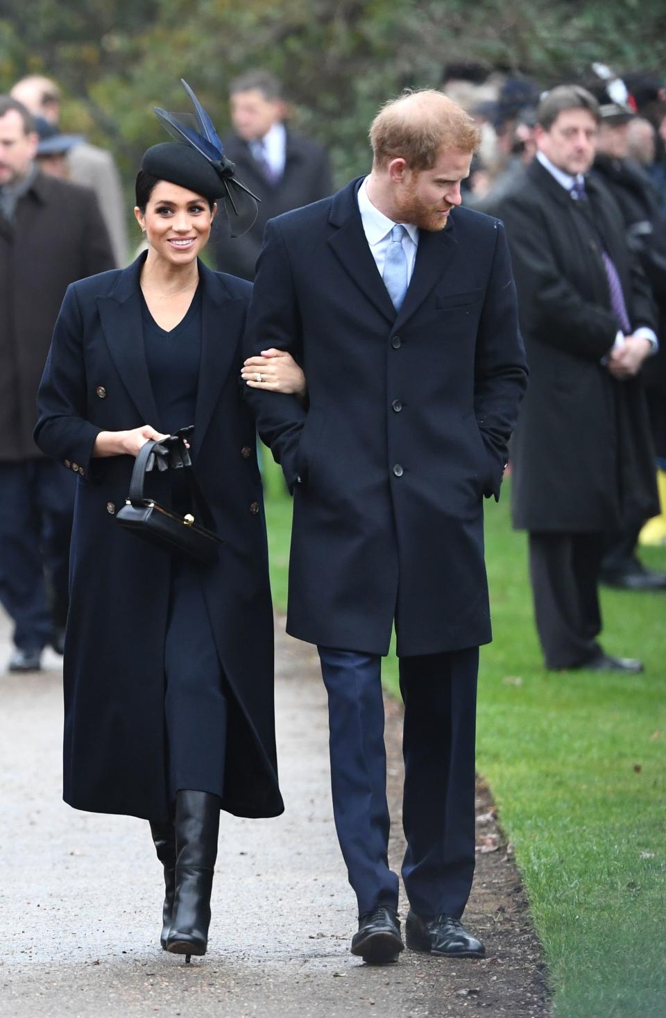 The Duke and Duchess in Sandringham on Christmas Day 2018 [Photo: Getty]