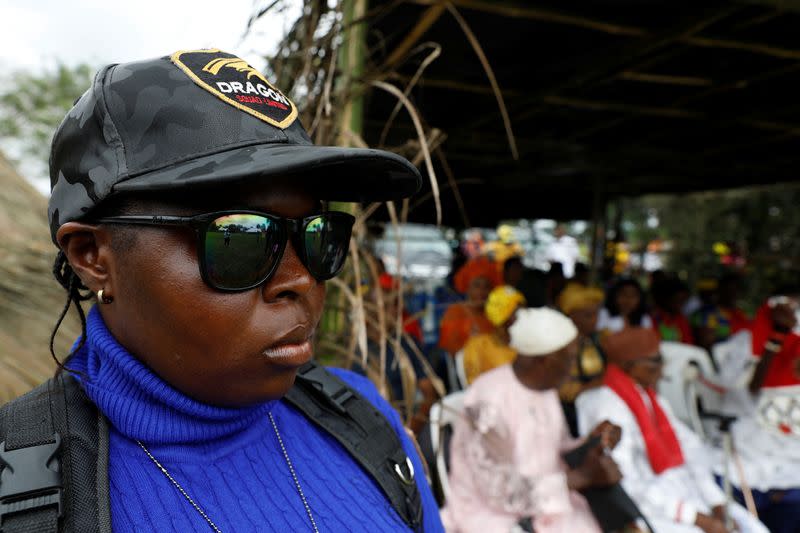 The Wider Image: Nigeria's female bouncers show their strength fighting stereotypes