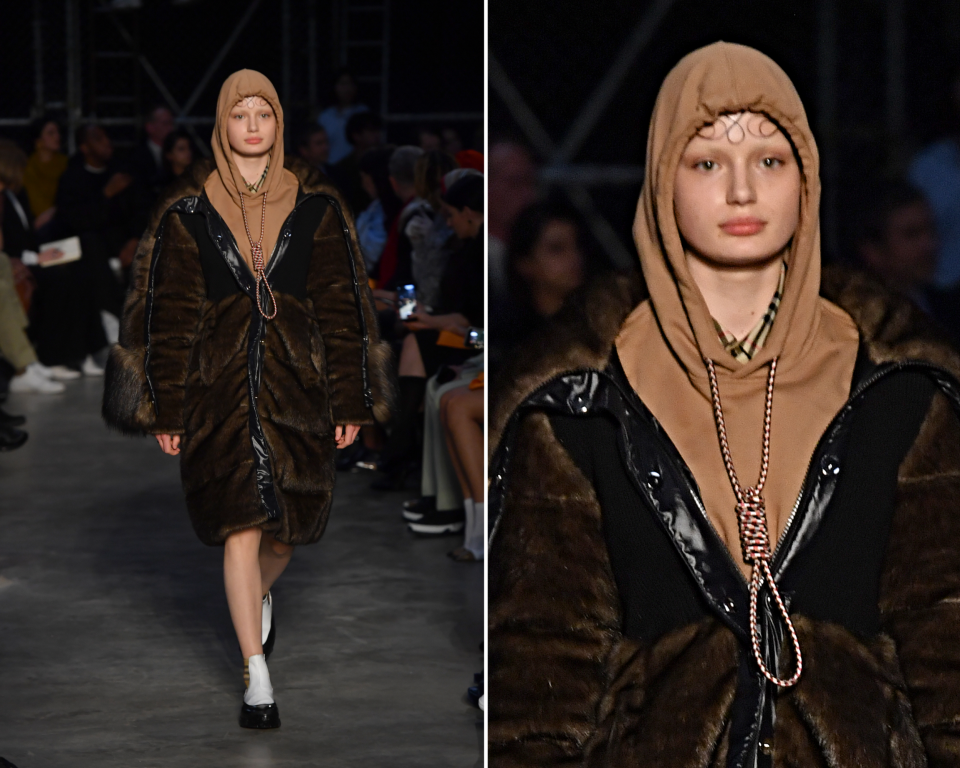 Auf dem Burberry-Runway der London Fashion Week im Februar 2019 wurde dieser Hoodie präsentiert. (Bild: Gareth Cattermole/BFC/Getty Images)