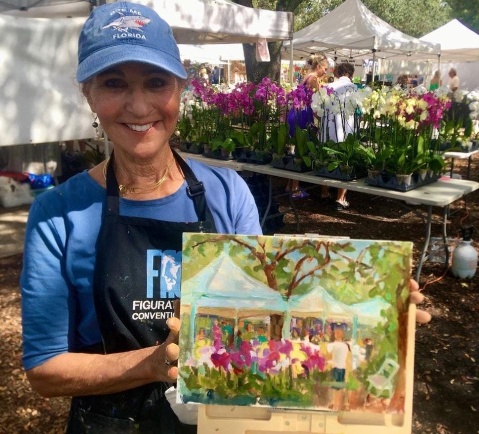 The Gardens GreenMarket will feature multiple plein air artists painting live on Jan. 14, Feb. 11 and March 10.