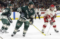 <p>BEST: The 2004 NHL All-Star Game jerseys are retro and simple and, considering the game was in Minnesota, a nice nod to the host Wild. In this photo, the Senators' Daniel Alfredsson goes up against the Canucks' Todd Bertuzzi and Markus Naslund. (Getty Images) </p>