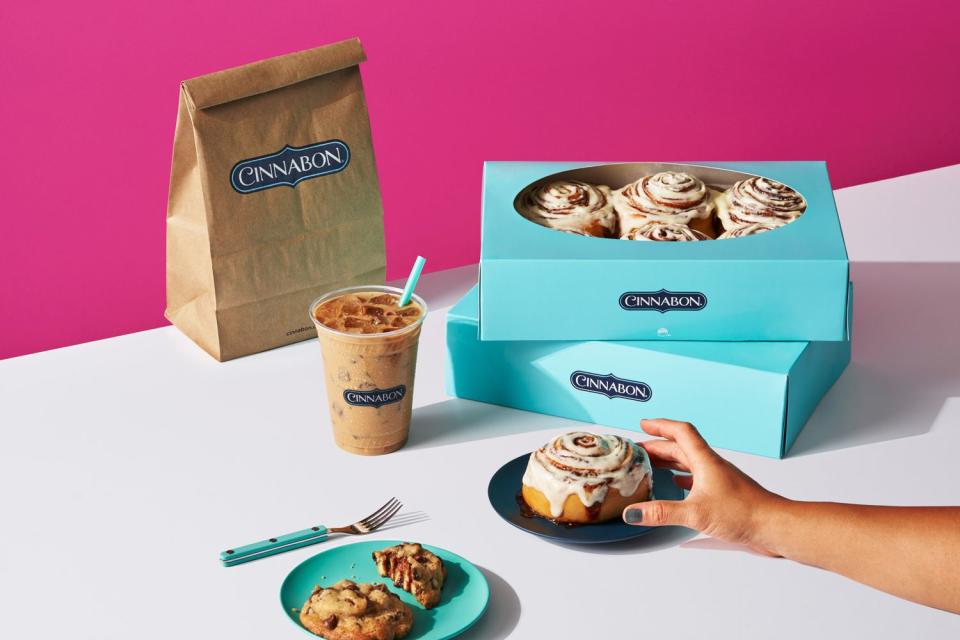 <p>Courtesy of Cinnabon</p> Cinnabon Offers BOGO Deal for National Cinnamon Roll Day