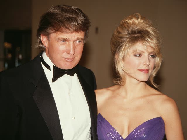 <p>Vinnie Zuffante/Getty</p> Donald Trump and Marla Maples attend the 1992 Soap Opera Digest Awards on January 10, 1992.