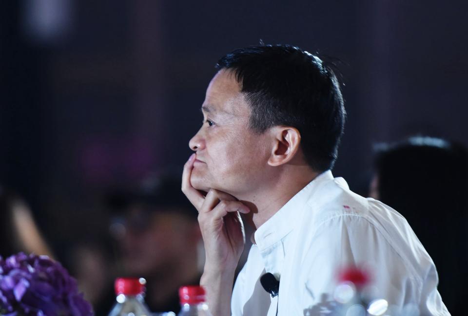 HANGZHOU, CHINA - JULY 10, 2017 - Ant Group founder Jack Ma attends the 2017 Global Women Entrepreneurs Conference. Hangzhou city, Zhejiang Province, China, July 10, 2017. On November 3, the Shanghai Stock Exchange and the Hong Kong Stock Exchange suspended the listing of Ant Technology Group Co., LTD.- PHOTOGRAPH BY Costfoto / Barcroft Studios / Future Publishing (Photo credit should read Costfoto/Barcroft Media via Getty Images)