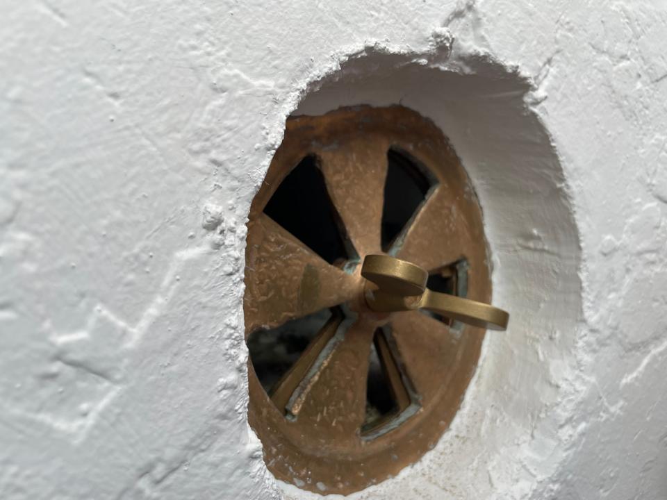 One of the vents in the Fort Gratiot Lighthouse watch room. The vents have been restored to how it would have looked in the 1930's and now properly functions.