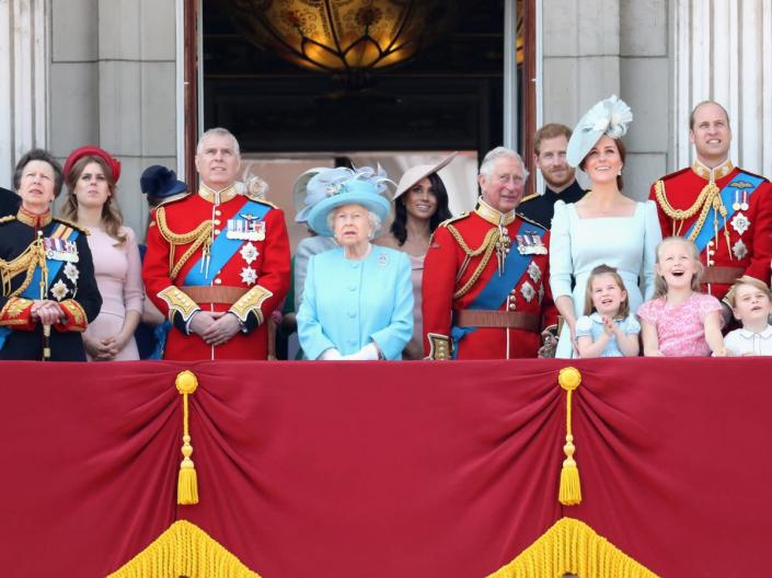 The Royal Family on the balcony during Trooping the Colour (Getty)