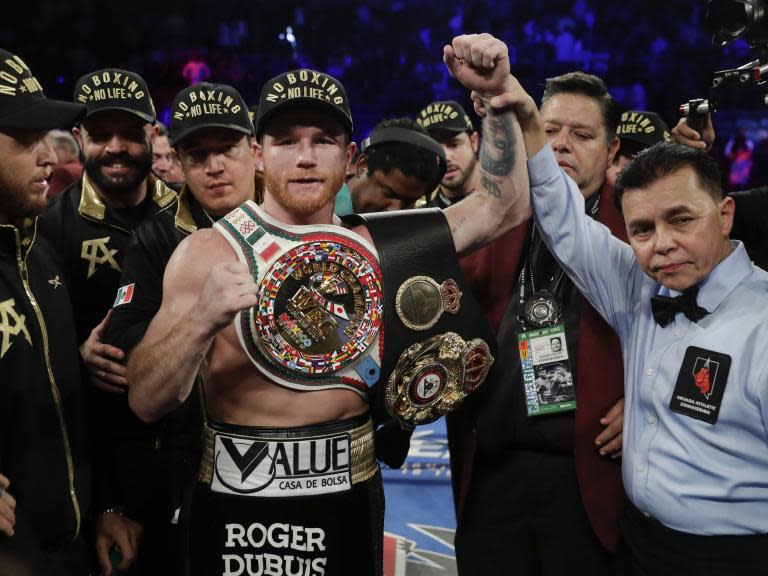Saul ‘Canelo’ Alvarez beats Gennady Golovkin to inflict his first defeat in brutal rematch that sets up trilogy bout
