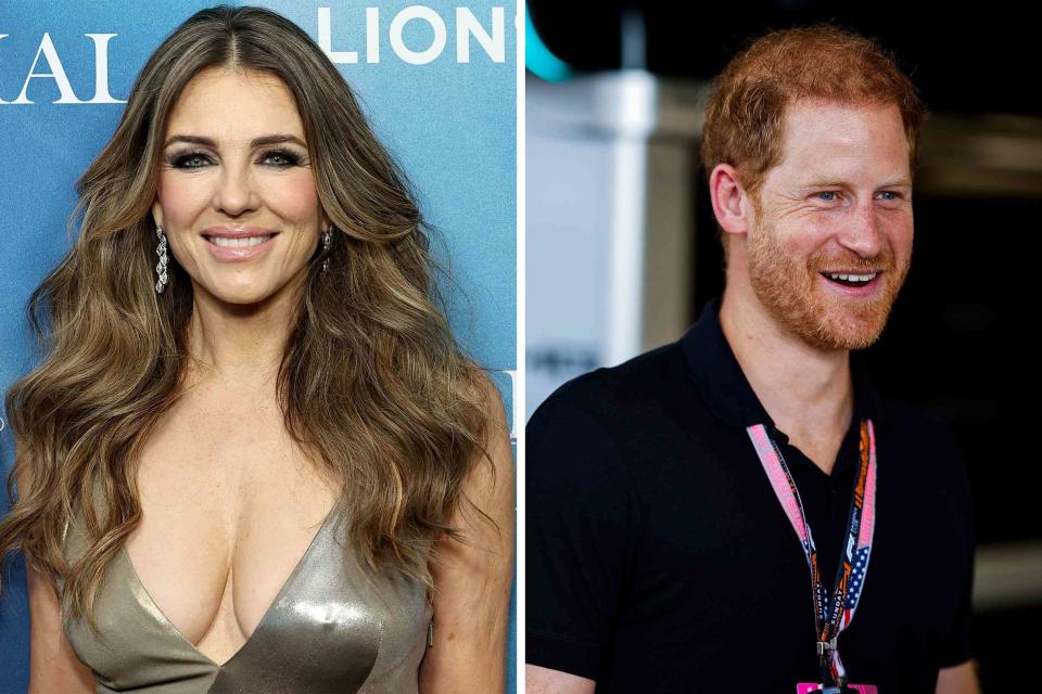 <p>Jamie McCarthy/Getty Images for Lionsgate and Grindstone, Chris Graythen/Getty Images</p> Elizabeth Hurley, Prince Harry