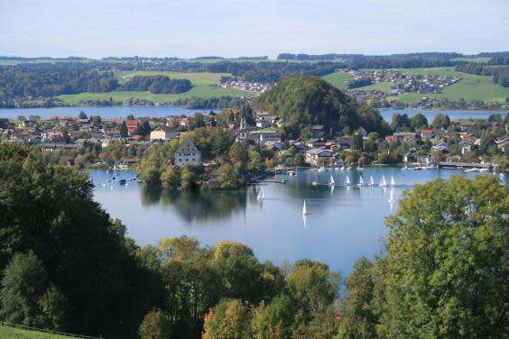 The Mattsee, Obertrumersee and Grabensee are neighbouring lakes (Salzburgerseenland)