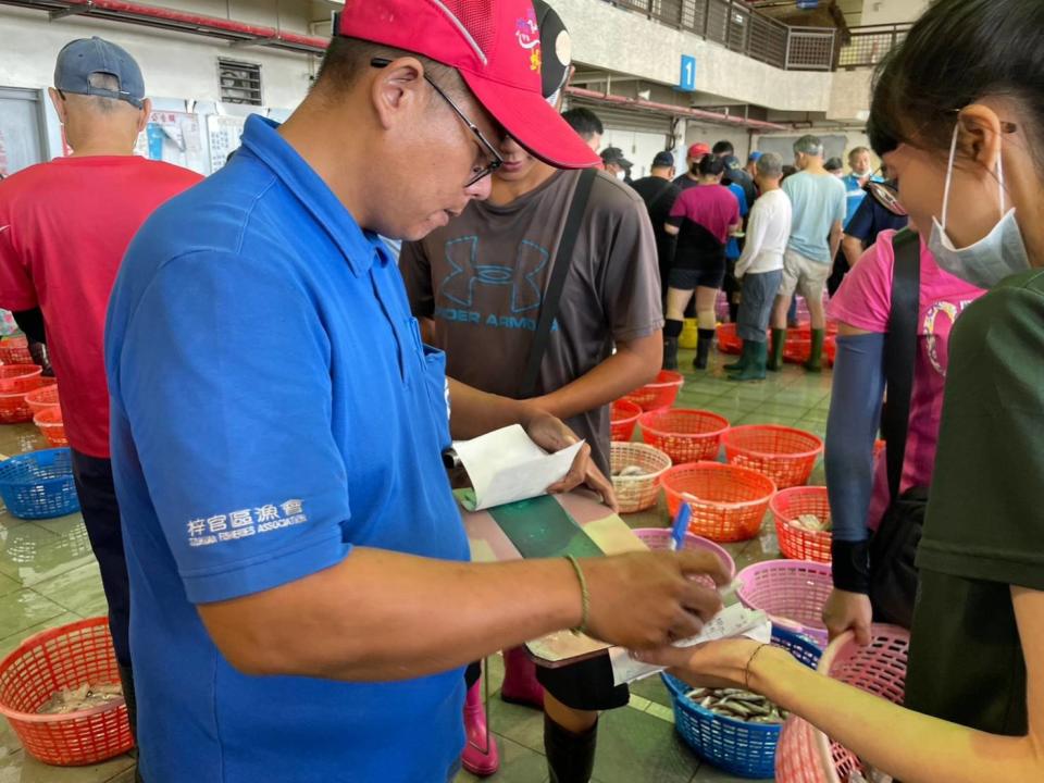 ▲青年局帶領青年參觀全國首座通過 HACCP 認證的蚵仔寮魚市場及漁獲拍賣現場。(記者王苡蘋翻攝)