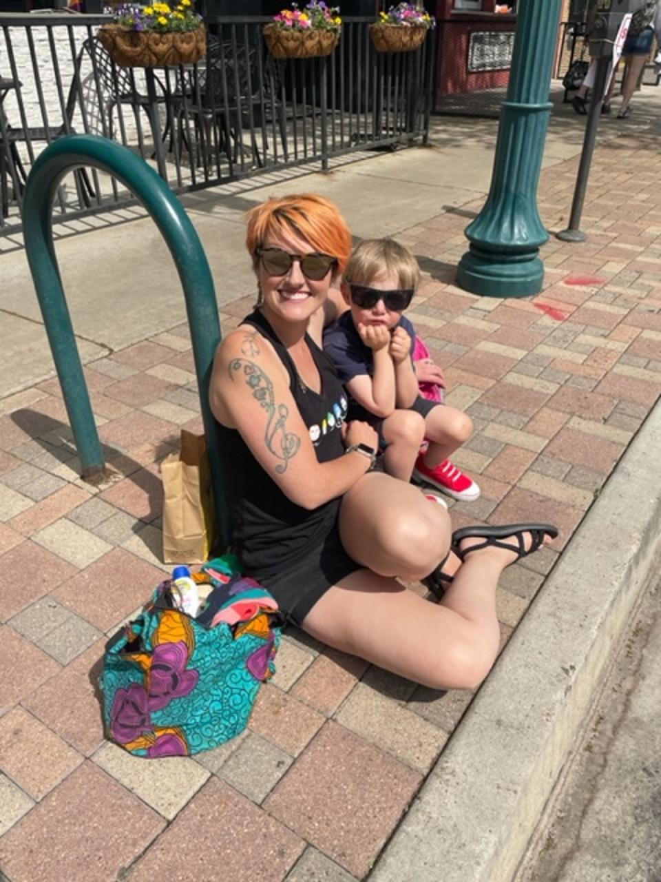 Erin Retka attended the Colorado Springs Pride parade with her five-year-old son, Oscar (Sheila Flynn)