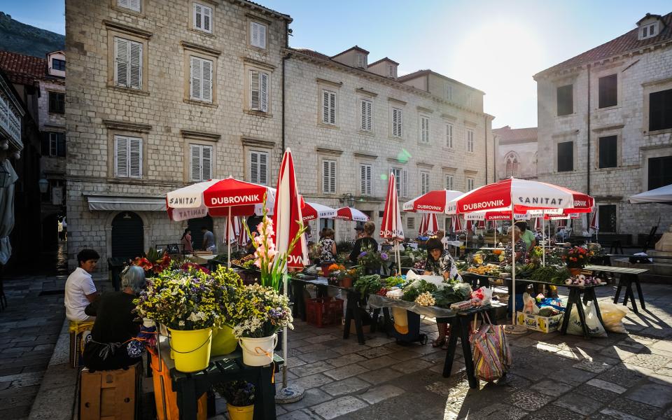 Pick up fresh fruit at the morning market on Gundulićeva Poljana (Gundulić Square), dubrovnik