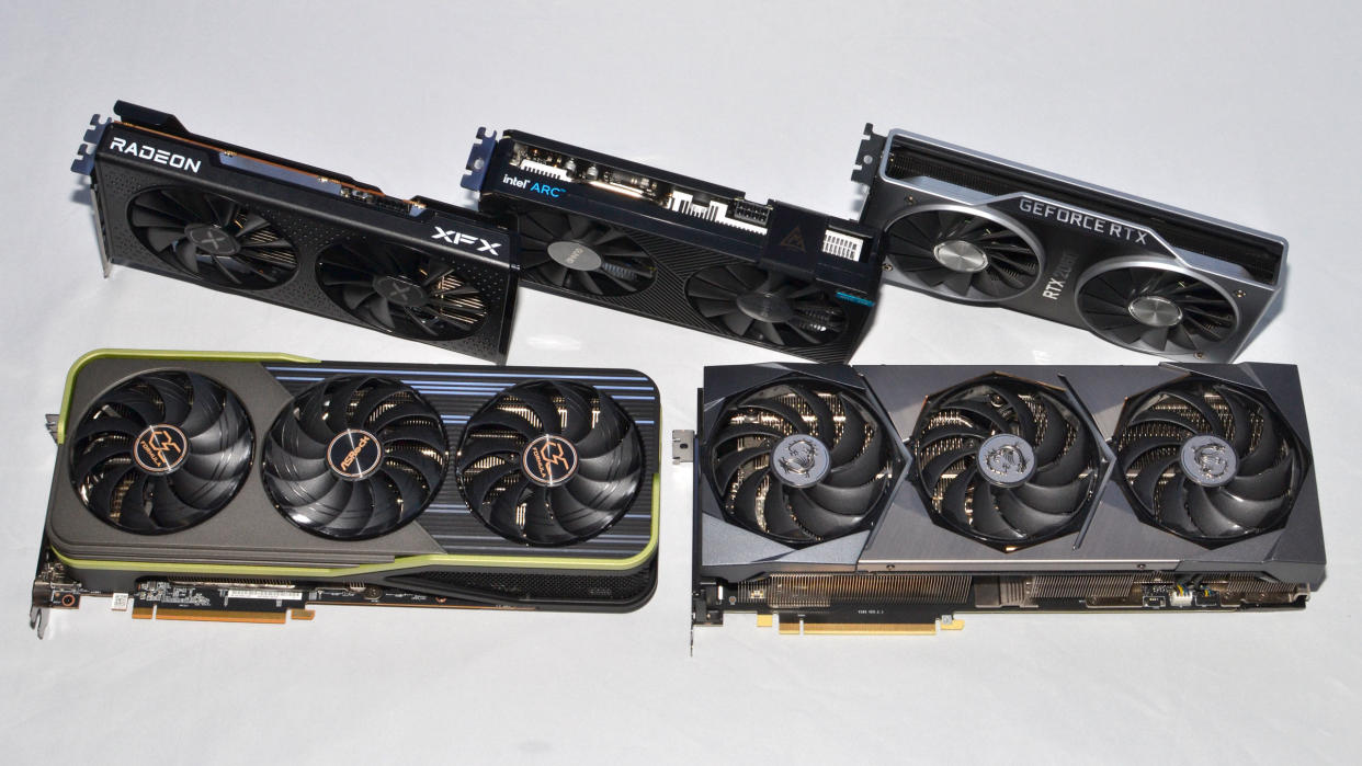  Multiple graphics cards from several generations 