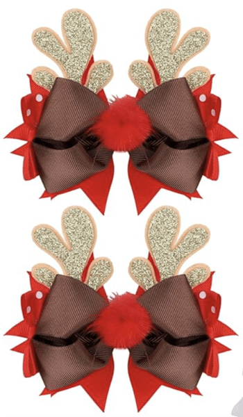 Sterling Mahomes' Reindeer Hair Bows Are A Christmas Vibe & Under $10!