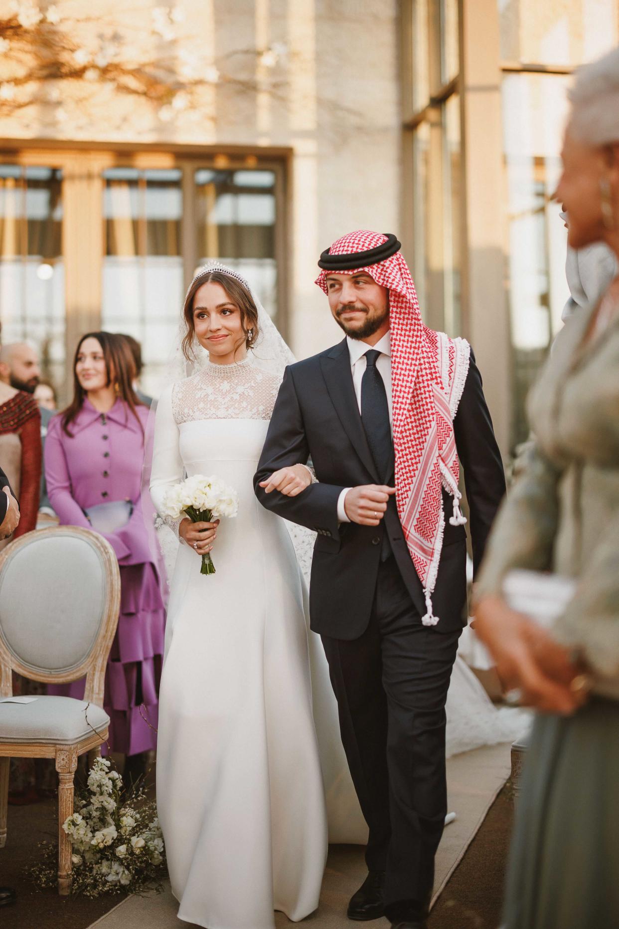 The Royal Wedding Of Her Royal Highness Princess Iman And Jameel Alexander Thermiotis (Handout / Jordanian Royal Court/Getty Images)