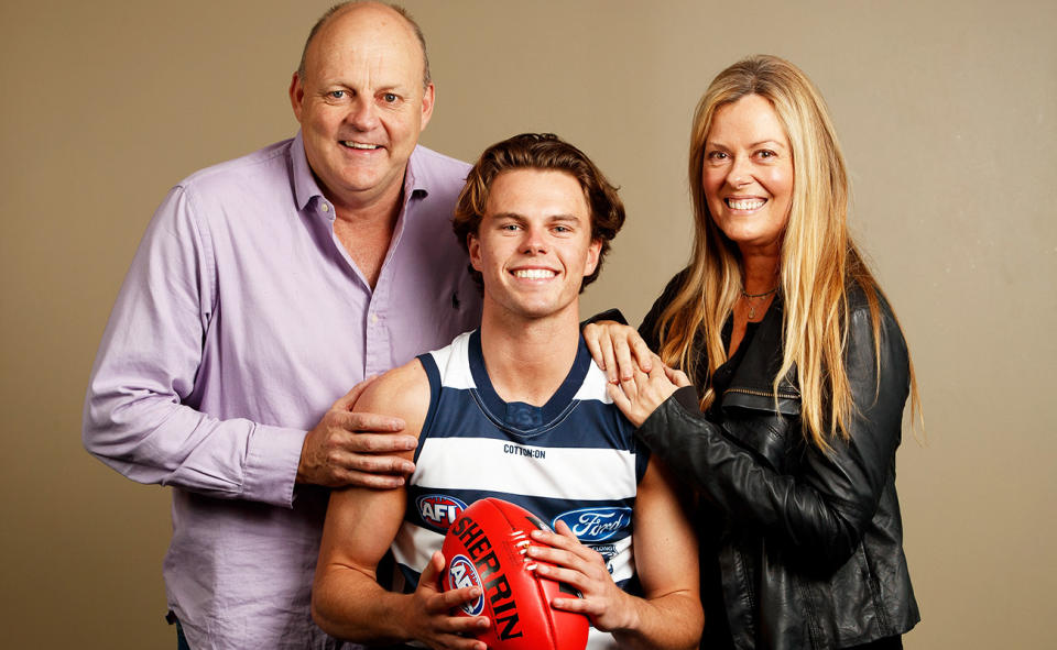 Billy and Nicky Brownless, pictured here with son Oscar in 2018.