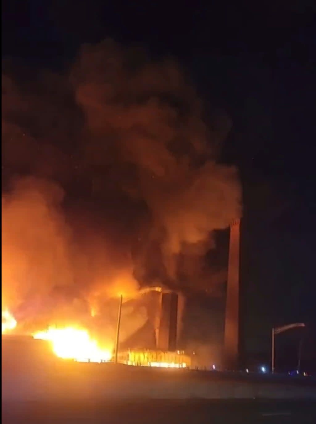 Chemical Plant Fire (ASSOCIATED PRESS)