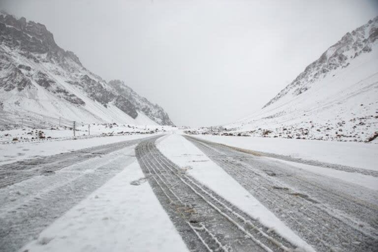 La ruta 7 camino a Penitentes