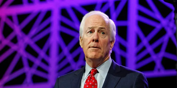 Sen. John Cornyn of Texas speaks at the Republican Party of Texas state convention in Dallas on May 13, 2016.