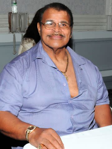 <p>George Napolitano/MediaPunch /IPX/AP</p> Rocky Johnson pictured at the Wrestle Reunion show in Miami Beach Florida on April 1, 2012.