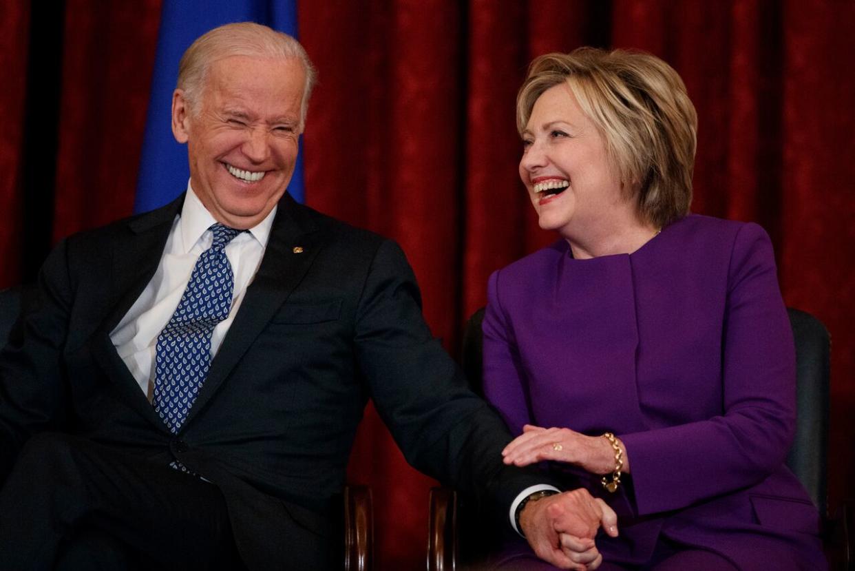 Joe Biden, Hillary Clinton (Photo: Evan Vucci/AP)