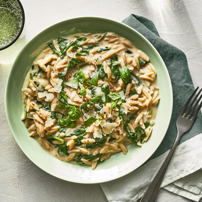 Creamy Spinach Orzo