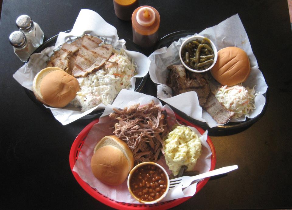 A selection of dishes at One & Only BBQ in Memphis.