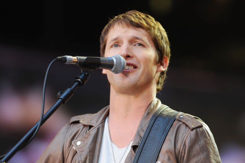James Blunt performs at the Heroes Concert in London in 2010. File Photo by Rune Hellestad/UPI