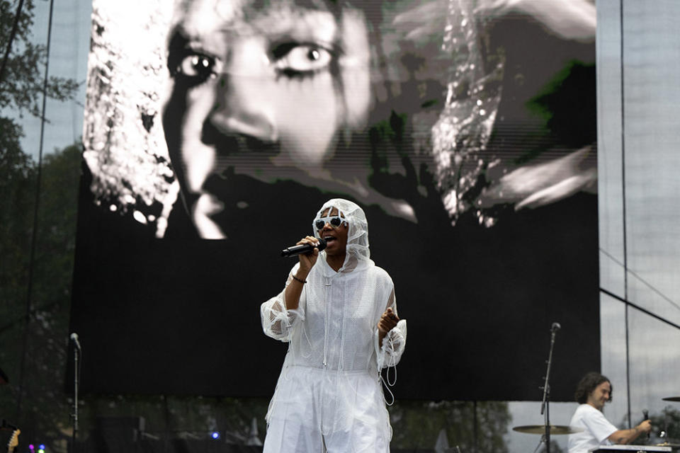 Musician Santigold performs onstage during Outloud at WeHo Pride 2023 at West Hollywood Park on June 03, 2023 in West Hollywood, California.