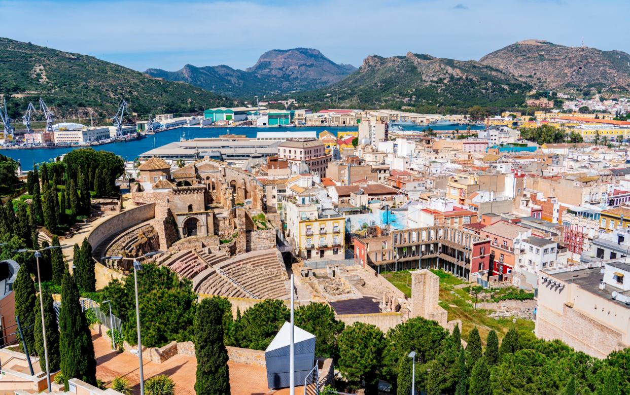 Aerial view of Cartagena