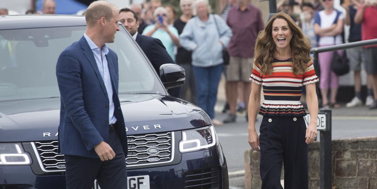 the duke and duchess of cambridge take part in the king's cup regatta