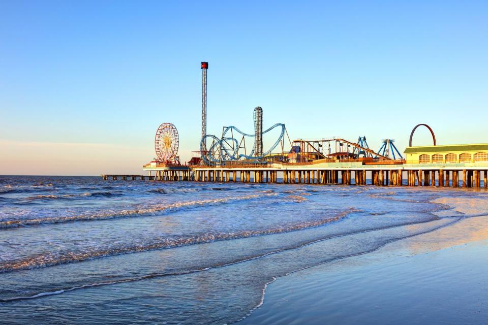 <p>Galveston has developed a reputation for Texans as an affordable beach getaway — but with the average flight costing under $300, the Gulf Coast hotspot is a great option for any traveler on a budget. It’s easy to use hotel rewards in Galveston, but there are also RV parks like <a href="https://www.margaritavilleresorts.com/camp-margaritaville-rv-resort-crystal-beach-tx/stay/rv-resort" rel="nofollow noopener" target="_blank" data-ylk="slk:Camp Margaritaville;elm:context_link;itc:0;sec:content-canvas" class="link ">Camp Margaritaville</a> and plenty of privately owned rentals averaging $160 per night. There is also no shortage of delicious beach-town eateries in Galveston that are uber-affordable. <a href="https://www.playgroundgalveston.com/" rel="nofollow noopener" target="_blank" data-ylk="slk:Playground Patio Bar & Grill;elm:context_link;itc:0;sec:content-canvas" class="link ">Playground Patio Bar & Grill</a> has entertainment for all ages, and the <a href="https://www.sharkshackbeachbarandgrill.com/" rel="nofollow noopener" target="_blank" data-ylk="slk:Shark Shack;elm:context_link;itc:0;sec:content-canvas" class="link ">Shark Shack</a> makes a great quick lunch stop without having to brush off too much sand.</p><p><a class="link " href="https://go.redirectingat.com?id=74968X1596630&url=https%3A%2F%2Fwww.tripadvisor.com%2FTourism-g55879-Galveston_Galveston_Island_Texas-Vacations.html&sref=https%3A%2F%2Fwww.goodhousekeeping.com%2Flife%2Ftravel%2Fg42690122%2Fcheap-places-to-travel%2F" rel="nofollow noopener" target="_blank" data-ylk="slk:Shop Now;elm:context_link;itc:0;sec:content-canvas">Shop Now</a></p>