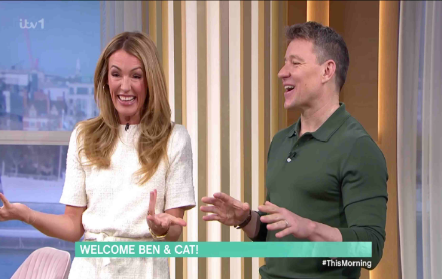 Cat Deeley and Ben Shephard kicked off the show on This Morning. (ITV screengrab)