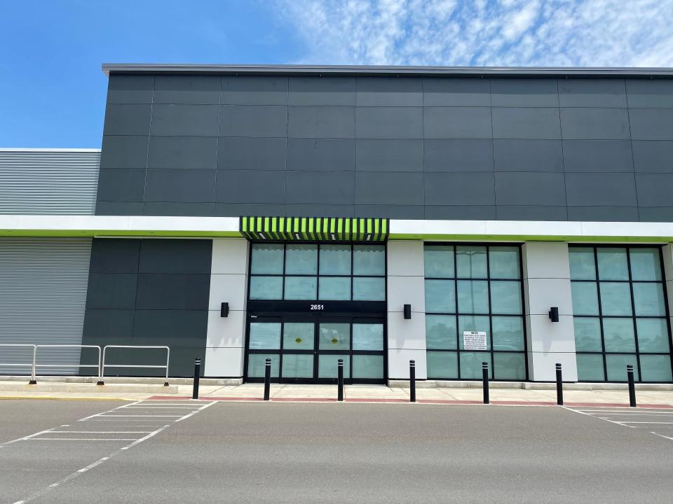 A storefront for a possible Amazon Fresh location in Rochester Hills.