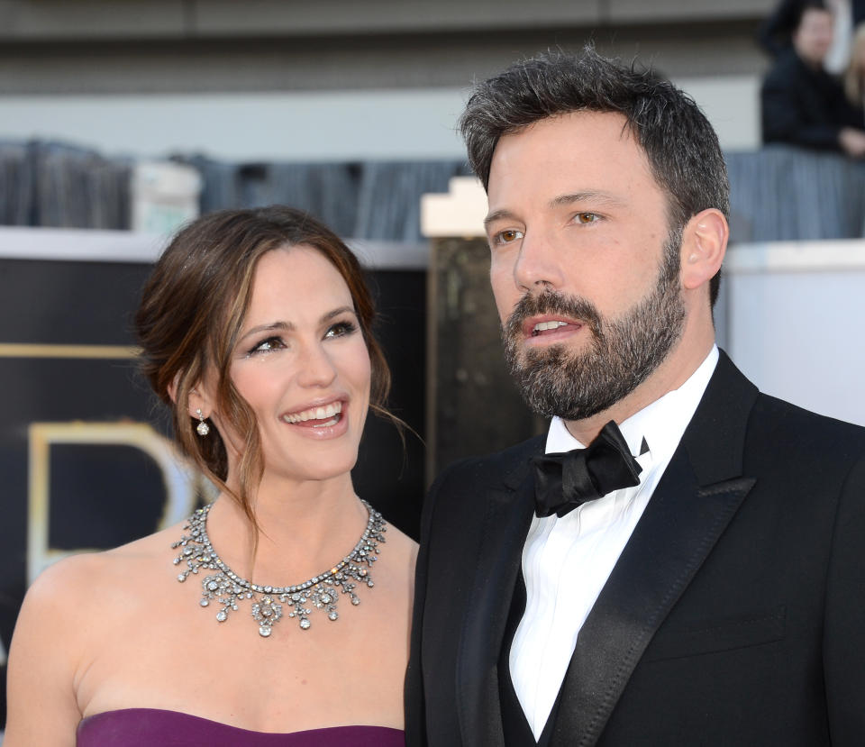 Jennifer Garner y Ben Affleck en los Oscar 2013.  (Foto: Jason Merritt / Getty Images)