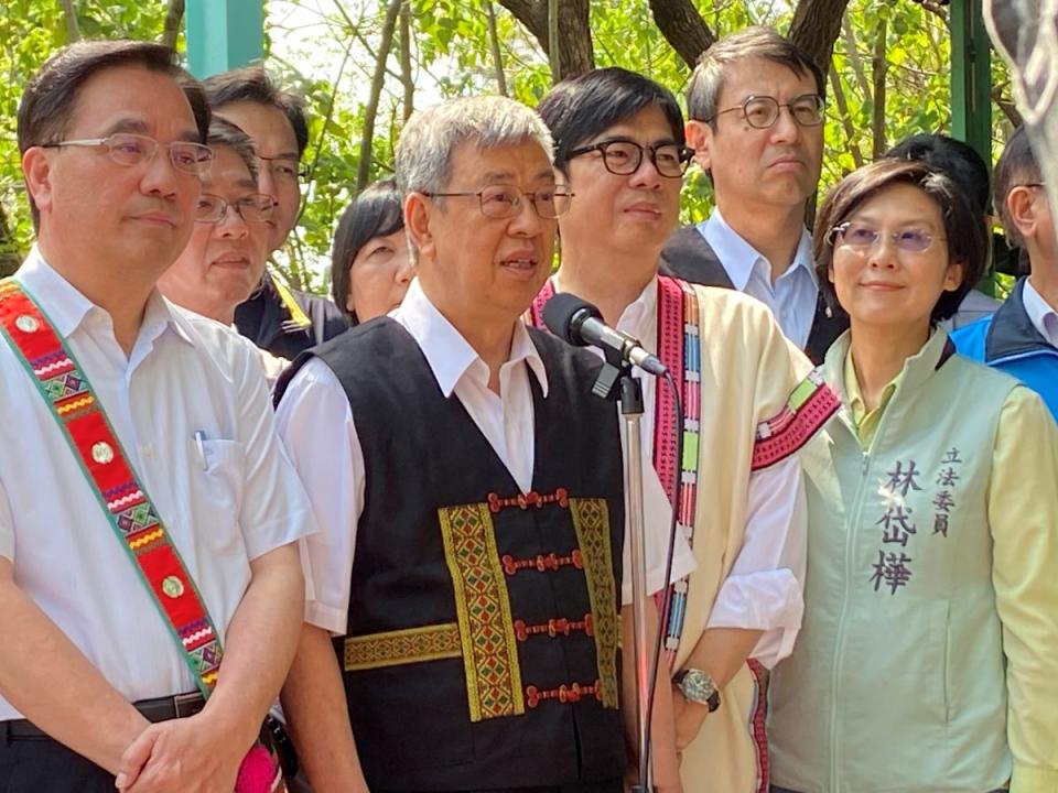 行政院長陳建仁宣佈，政院已核定國立原住民博物館第一期新建經費58.58億元。（圖：溫蘭魁攝）