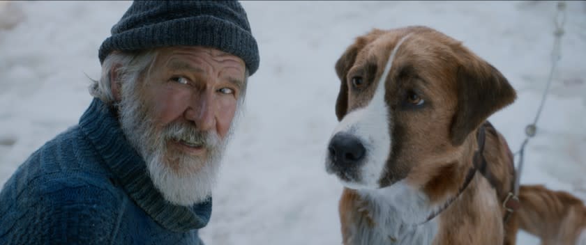 Harrison Ford, left, in a scene from "The Call of the Wild." Credit: Twentieth Century Fox