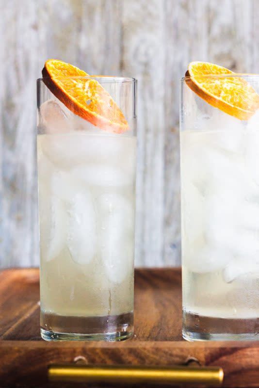 <p>Sweet Tea and Thyme</p><p>Yuzu Tom Collins is a refreshing and exotic twist on the classic drink. Using the fragrant Asian citrus fruit yuzu instead of lemon makes this Tom Collins unique and perfect for summer.</p><p><strong>Get the recipe: <a href="https://www.sweetteaandthyme.com/yuzu-tom-collins-recipe/" rel="nofollow noopener" target="_blank" data-ylk="slk:Yuzu Tom Collins;elm:context_link;itc:0;sec:content-canvas" class="link "><em>Yuzu Tom Collins</em></a></strong></p>