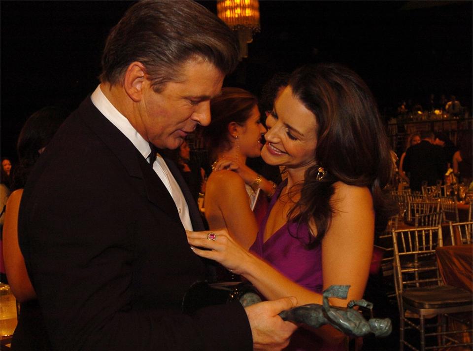 <p>Alec Baldwin & Kristin Davis</p>