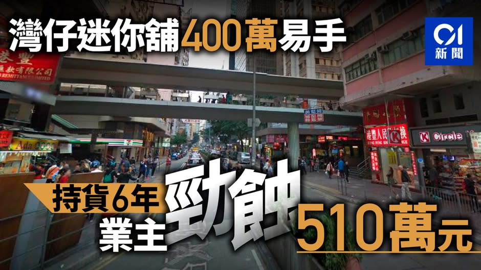 【零售寒冬】灣仔駱克道百呎舖400萬沽　業主蝕讓逾「五球」